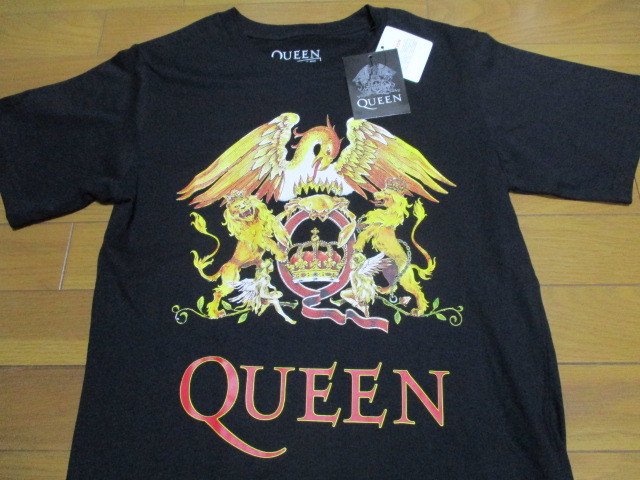 新品 即決価格 早い者勝ち! QUEEN バンドT Mサイズ 黒 Tシャツ ロゴ クィーン 正規品拍卖