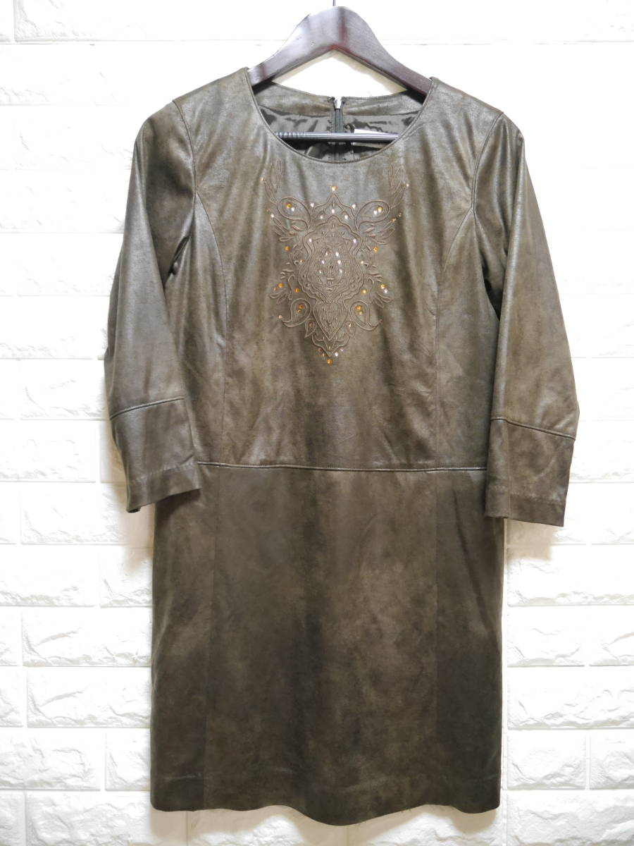 A270 ◇ SCENE DEUX | セーヌドゥー ワンピース 茶 中古 サイズ9拍卖