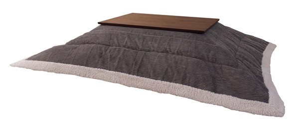 東谷 あずまや KK-142GY 薄掛けコタツ布団 長方形 グレー ポリエステル 防寒 シープボア こたつ用品拍卖