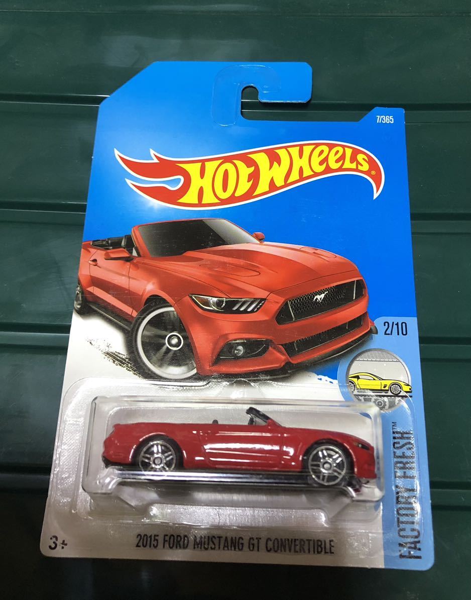 激レア・Hot Wheels Ford mustang GT 2015年 レッド ホットウィール コンパーチプル 馬拍卖