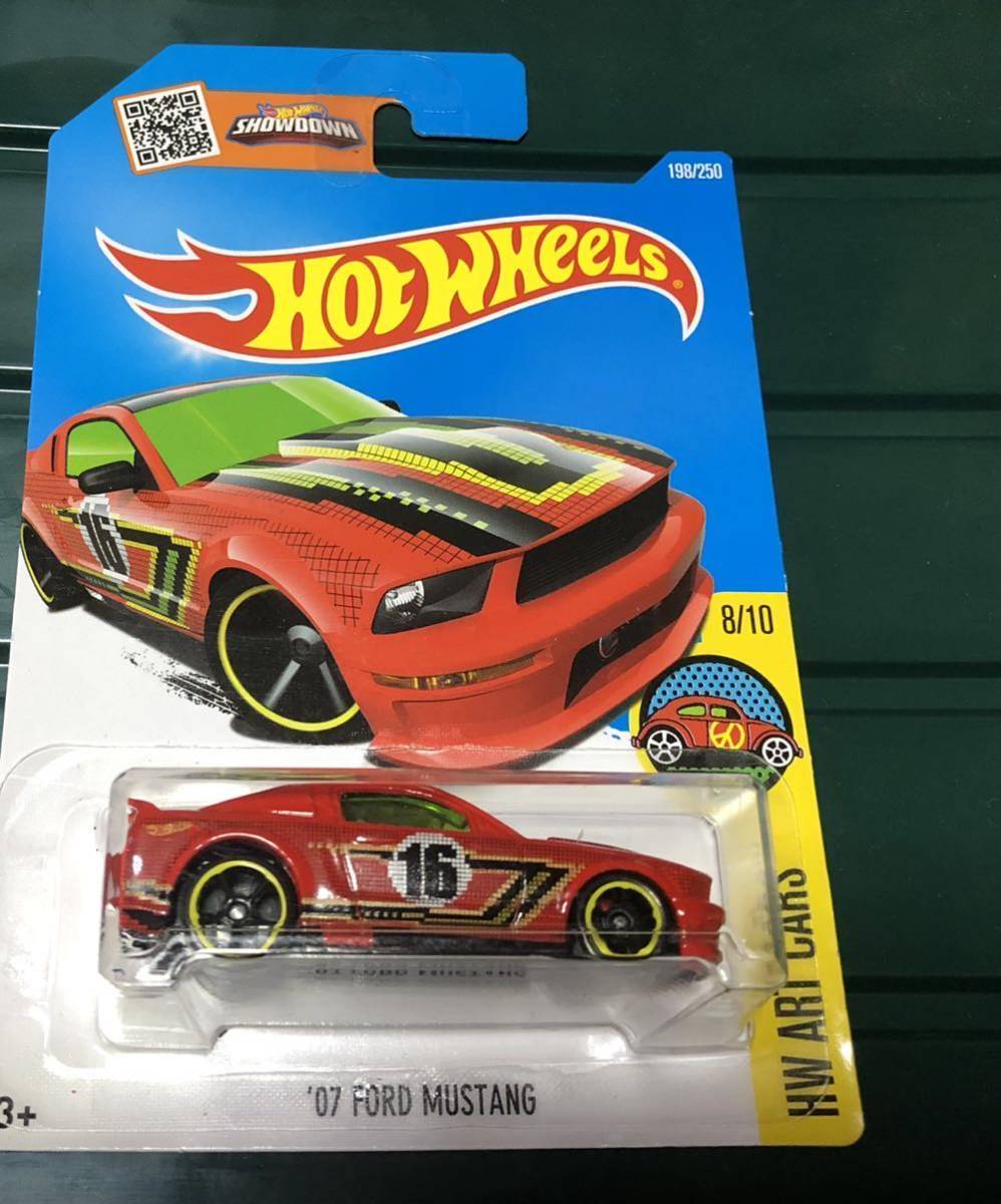 激レア・Hot Wheels Ford mustang 2007年 レッド ホットウィール 馬 デカール S197拍卖