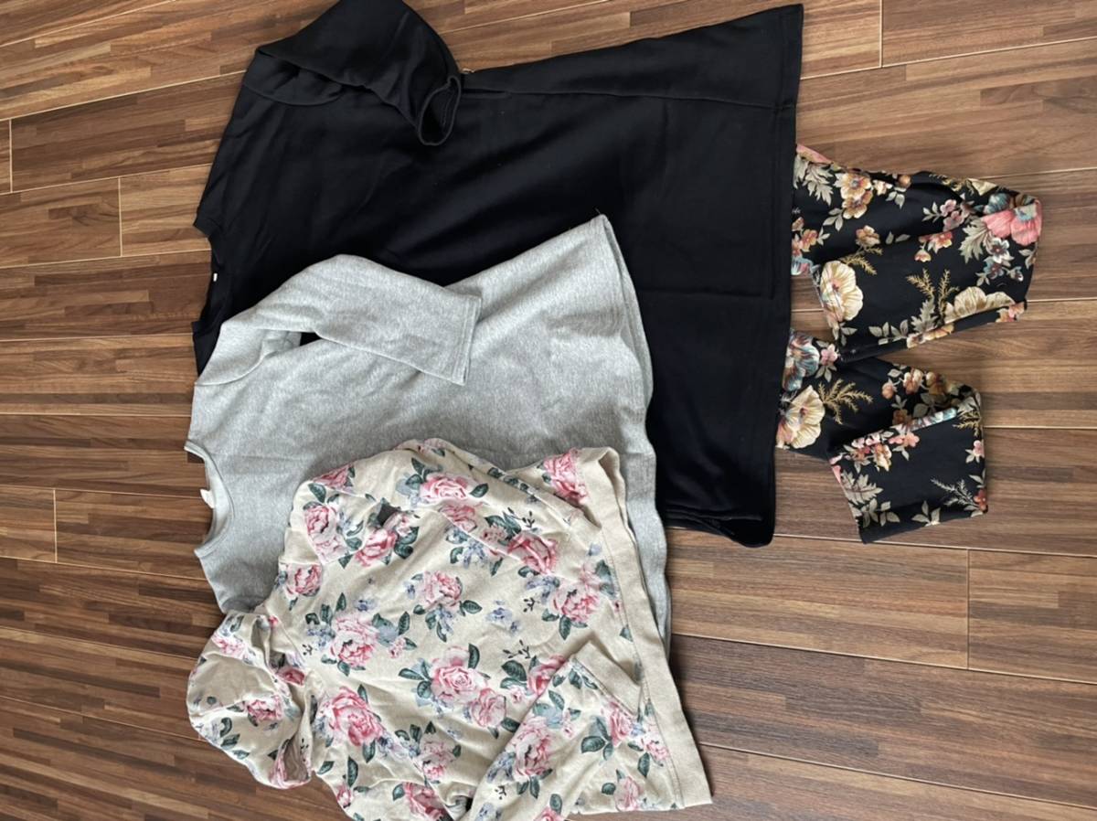 ★140cm女の子用 チュニック/ワンピ/レギンス/パーカ 美品拍卖