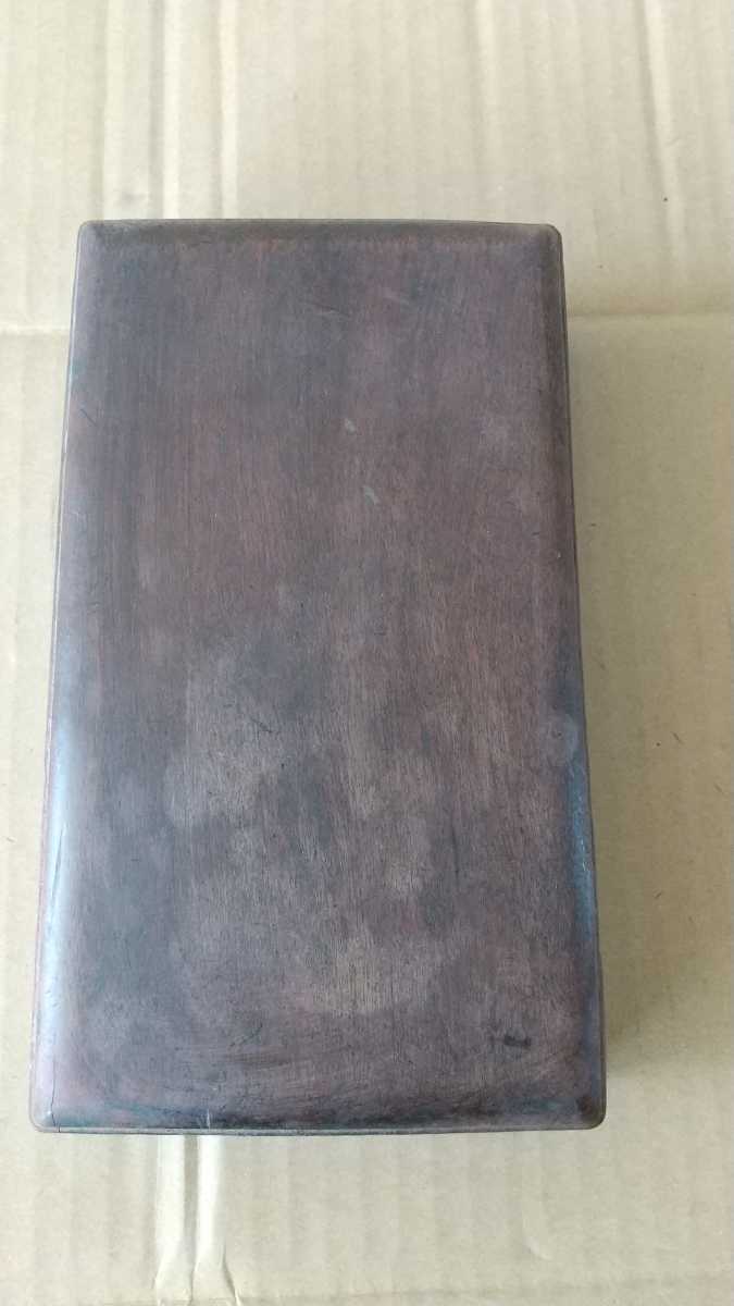 中国 青花 硯 古い 中国古玩美術 書道道具 天然石 橫12cm縦21.3cm高さ3.7cm拍卖