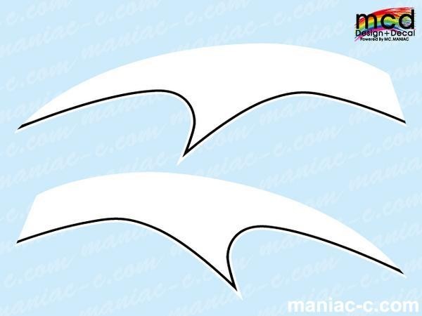 エイプ タンク デカール ステッカー MCDtypeH19 白 APE50 APE100 デカールセット拍卖