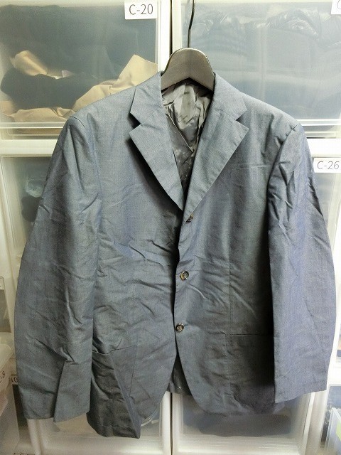 JIL SANDER シングル ジャケット R48 ネイビー #M244300 ジルサンダー拍卖