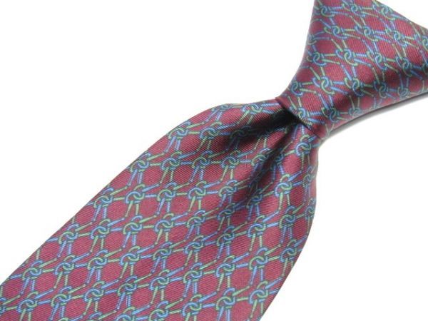 pierre cardin(ピエール・カルダン) シルクネクタイ チェーン柄 フランス製 840833C130R05F拍卖