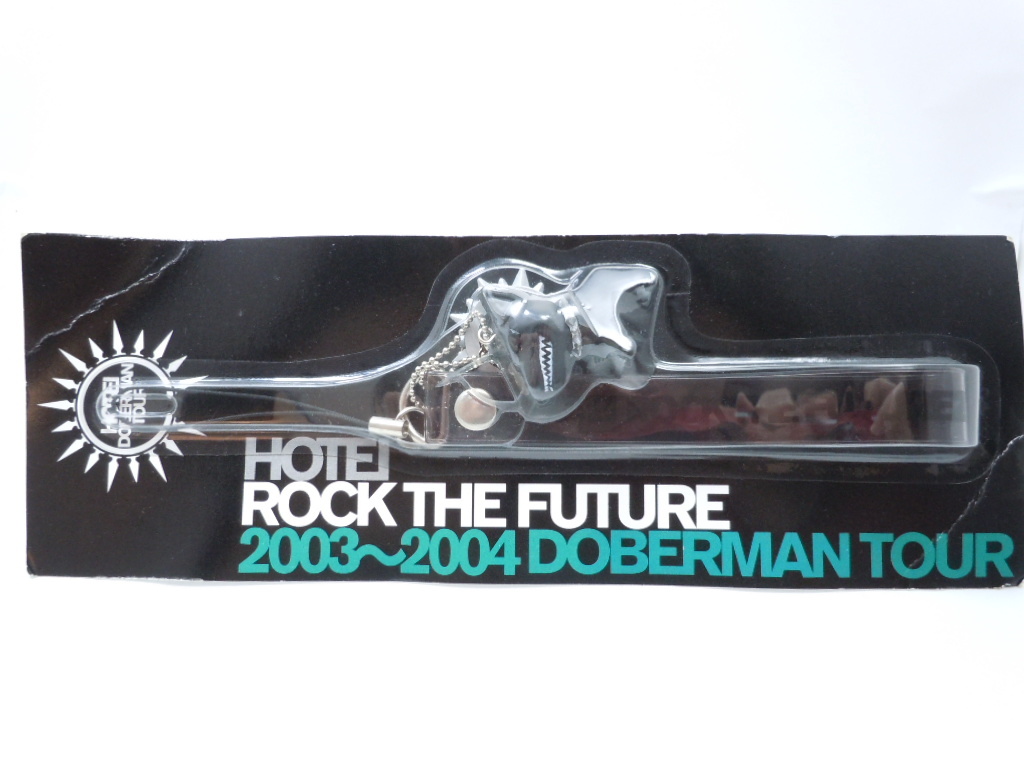 布袋寅泰 グッズ HOTEI ROCK THE FUTURE 2003~2004 DOBERMAN TOUR マスコットストラップ 未開封品拍卖