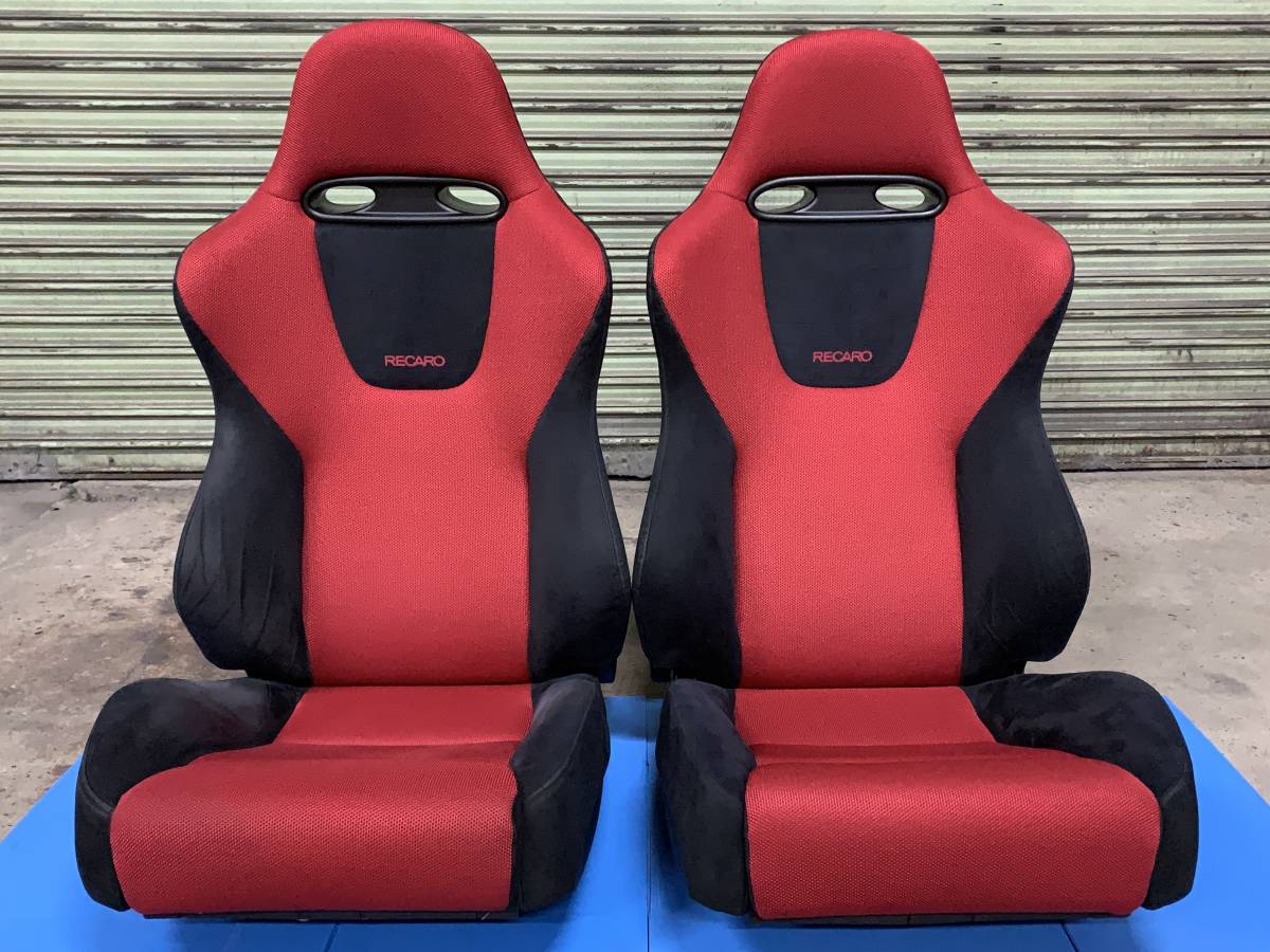 超希少の美品!! 赤/黒 レカロシート SP-J EP3 シビック タイプR 後期 純正 RECARO TYPE-R 運転席 助手席 セミバケットシート CIVIC 左右!!拍卖