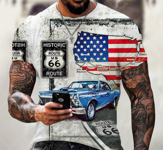 x866 半袖Tシャツ 素材 ポリエステル カジュアル ヴィンテージ アメリカンスタイル サイズ(XXS~6XL 11サイズ)拍卖