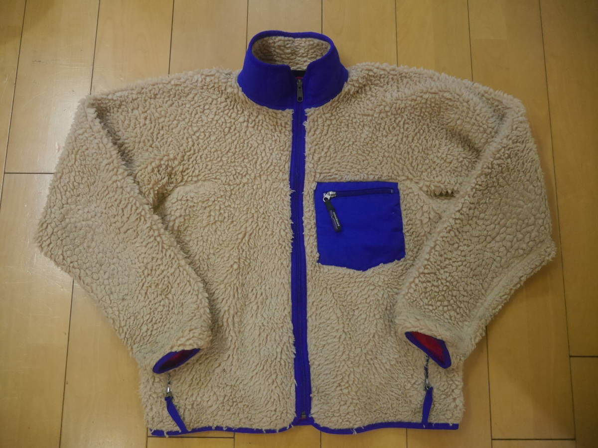 patagonia パタゴニア レトロパイル カーディガン 00年製 ナチュラル S USED USA製 拍卖