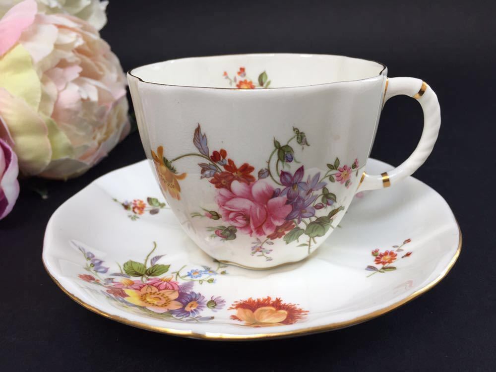 英国ヴィンテージ ◆ ロイヤルクラウンダービー ポジー ロープハンドル カップ & ソーサー拍卖