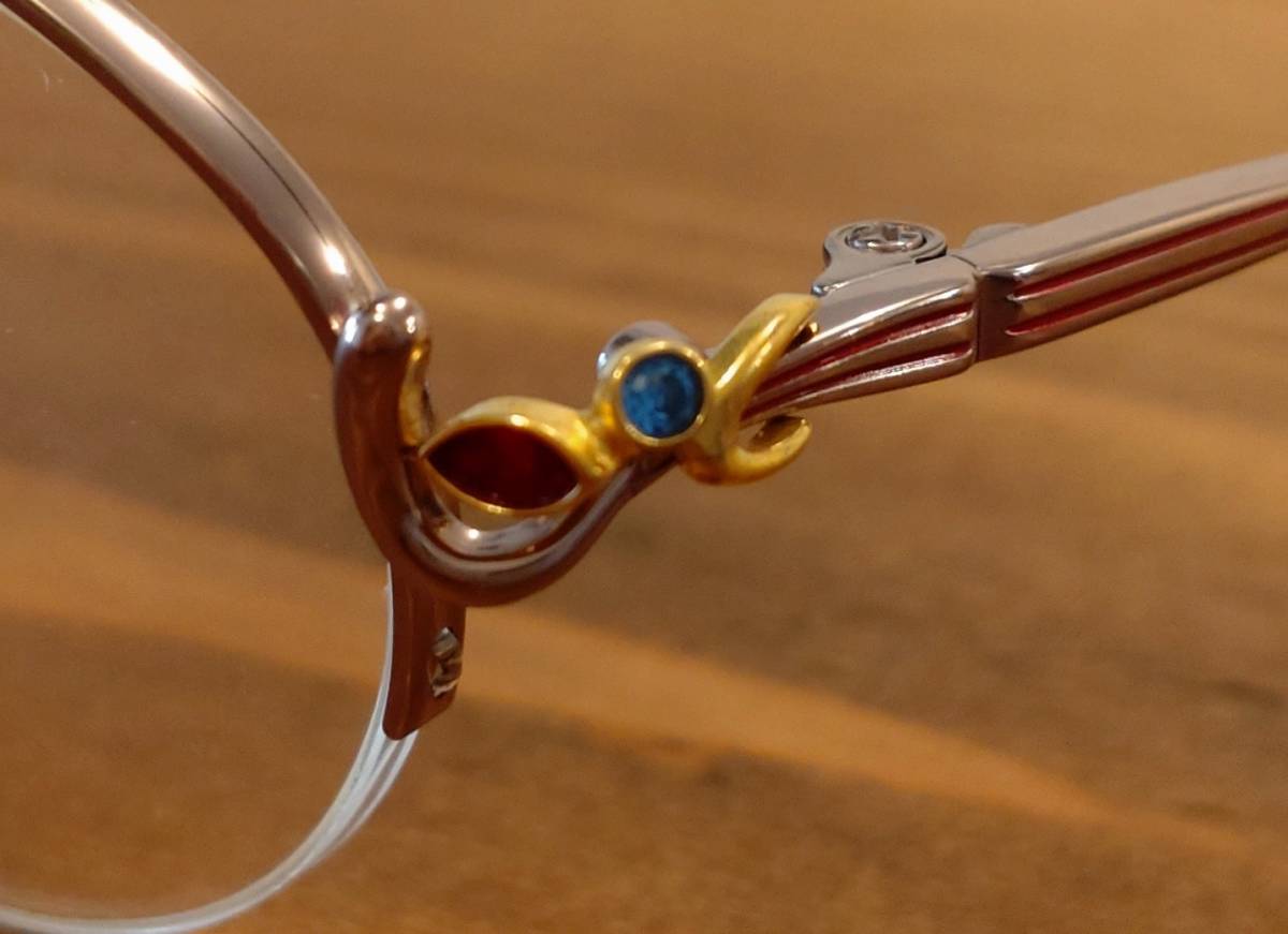 (292)激レア!JASMINE MOREIRA(ジャスミン モレラ)JM-016 スワロフスキー入り!★新品未使用のヴィンテージ!貴重な生産終了品!★眼鏡拍卖