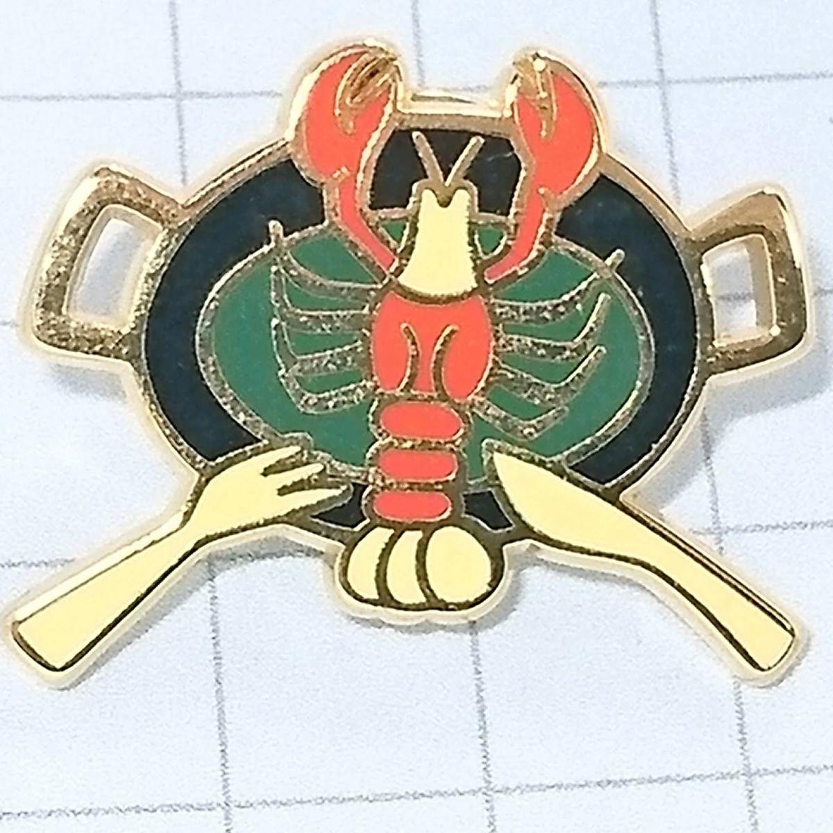 送料無料≫ロブスター☆輸入 アンティーク ピンバッジ A00472拍卖