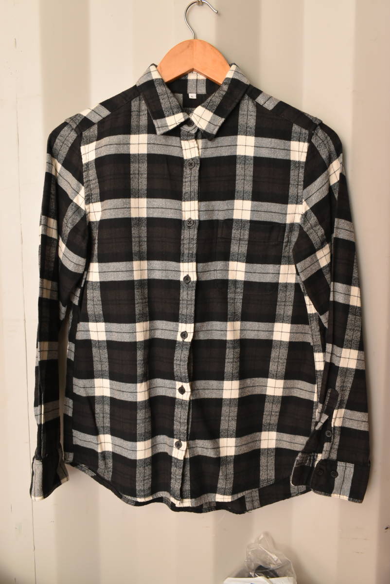 無印良品/良品計画/MUJI★ボタンシャツ サイズL★レディース★美品拍卖