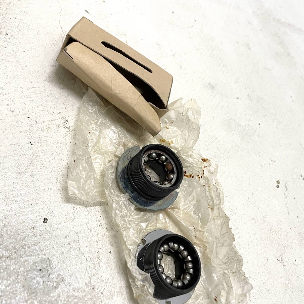 自転車 ヴィンテージ ヘッドパーツ 未使用 サイクルパーツ 部品 セット ロード 当時物 レトロ ピストバイク ベアリング拍卖