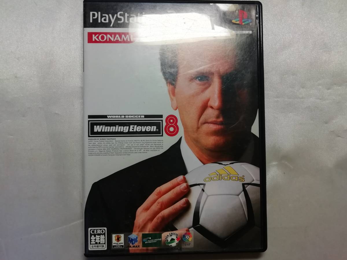 中古品/欠品有り PS2ソフト ワールドサッカー ウイニングイレブン 8 説明書欠品拍卖