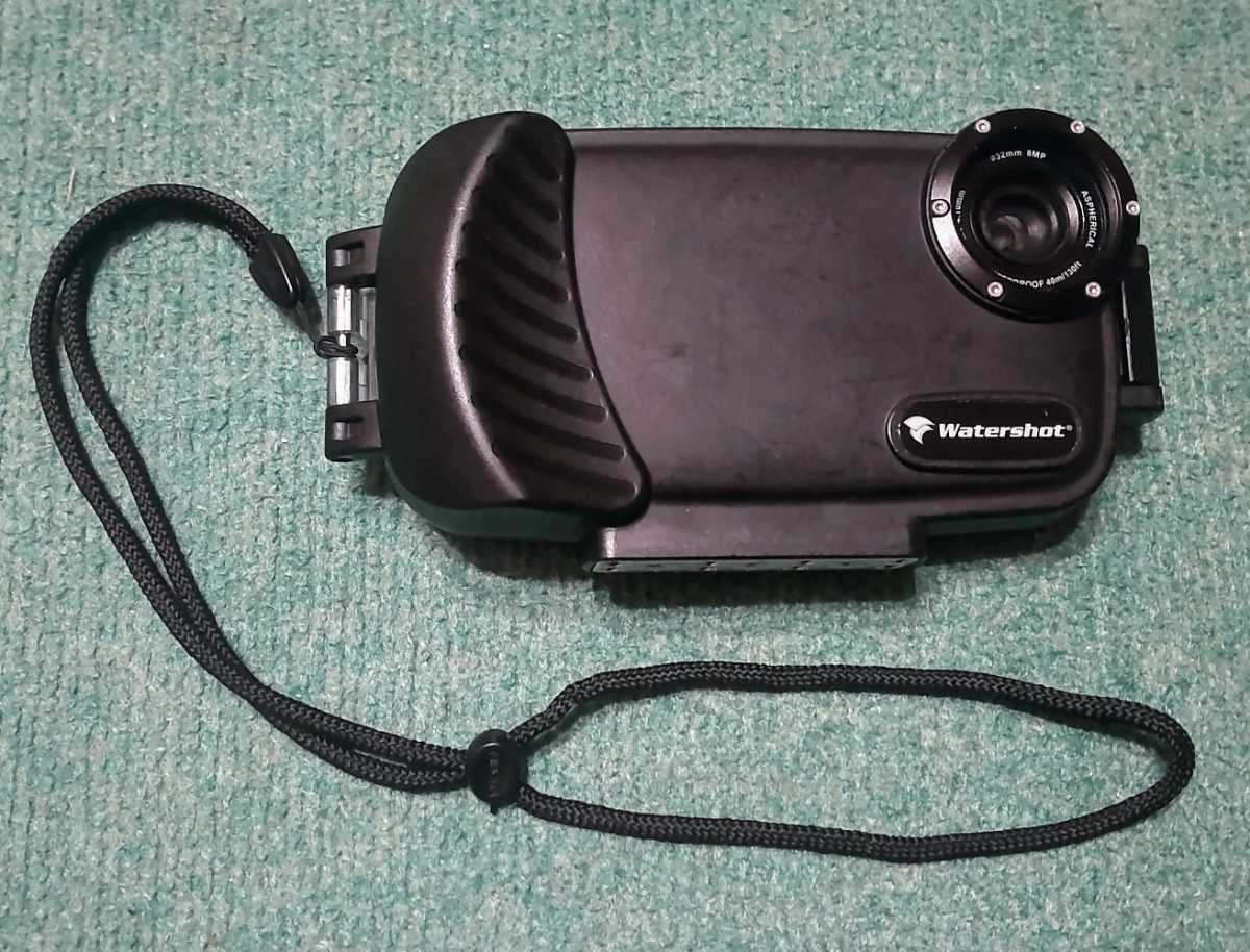 Watershot ウォーターショット ダイビング 水中ハウジング iPhone 5 5s SE 用 防水ケース テスト済み カラー:ブラック拍卖