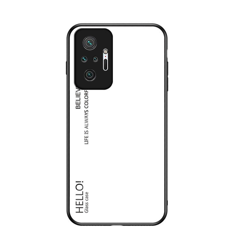 【送料無料】Xiaomi Redmi Note 10 Pro グラデーション調 背面ガラスシェルケース拍卖