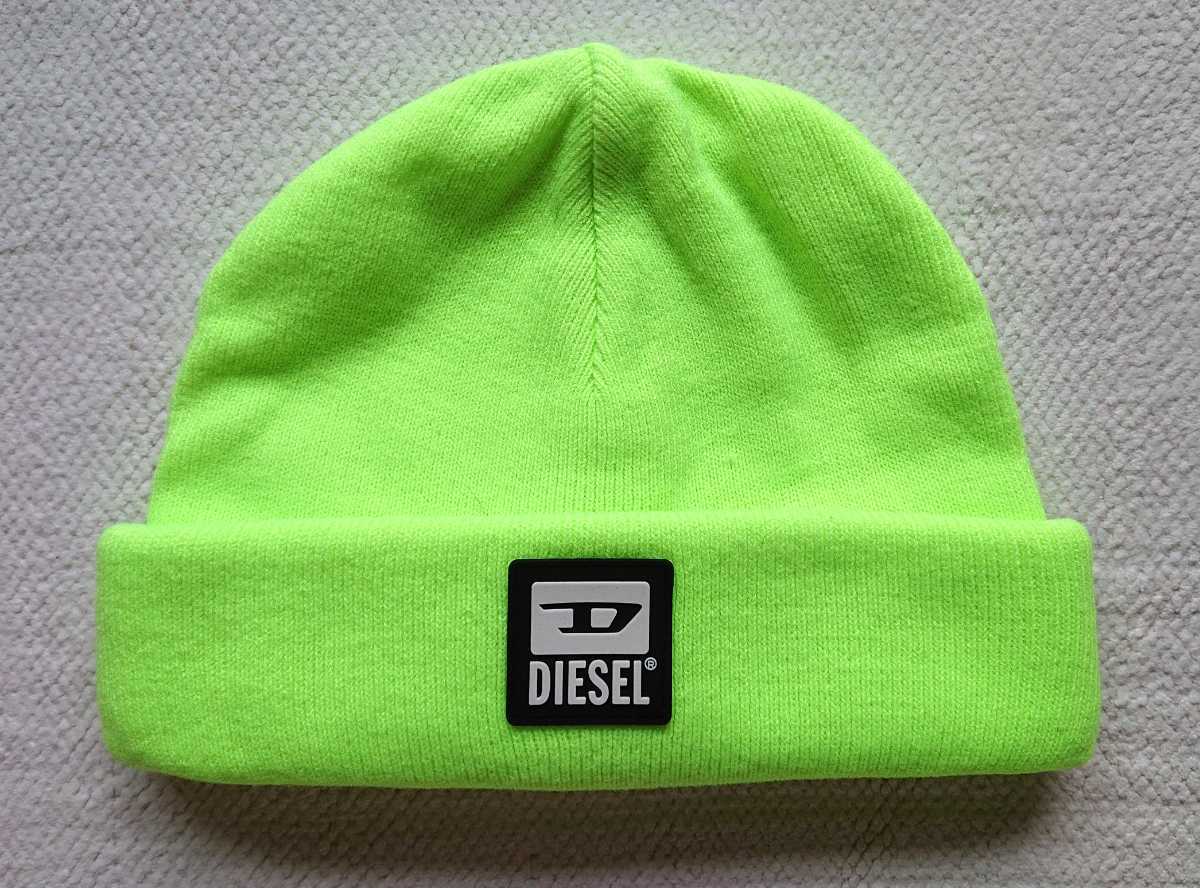 ★新品 DIESEL ディーゼル K-XAU CAP ロゴ入り ニット帽 ニットビーニー ビーニー 拍卖