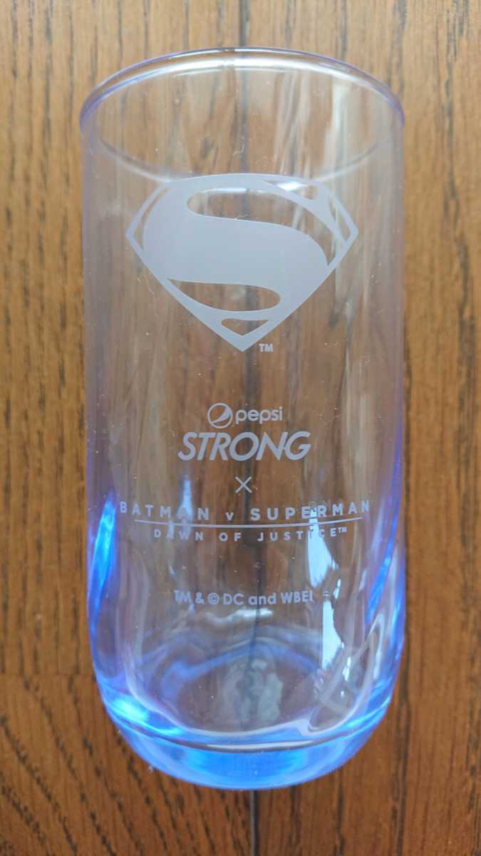 ★非売品 新品 BATMAN v SUPERMAN × pepsi STRONG グラスコレクション バットマン スーパーマン ペプシストロング ② ガラス コップ拍卖