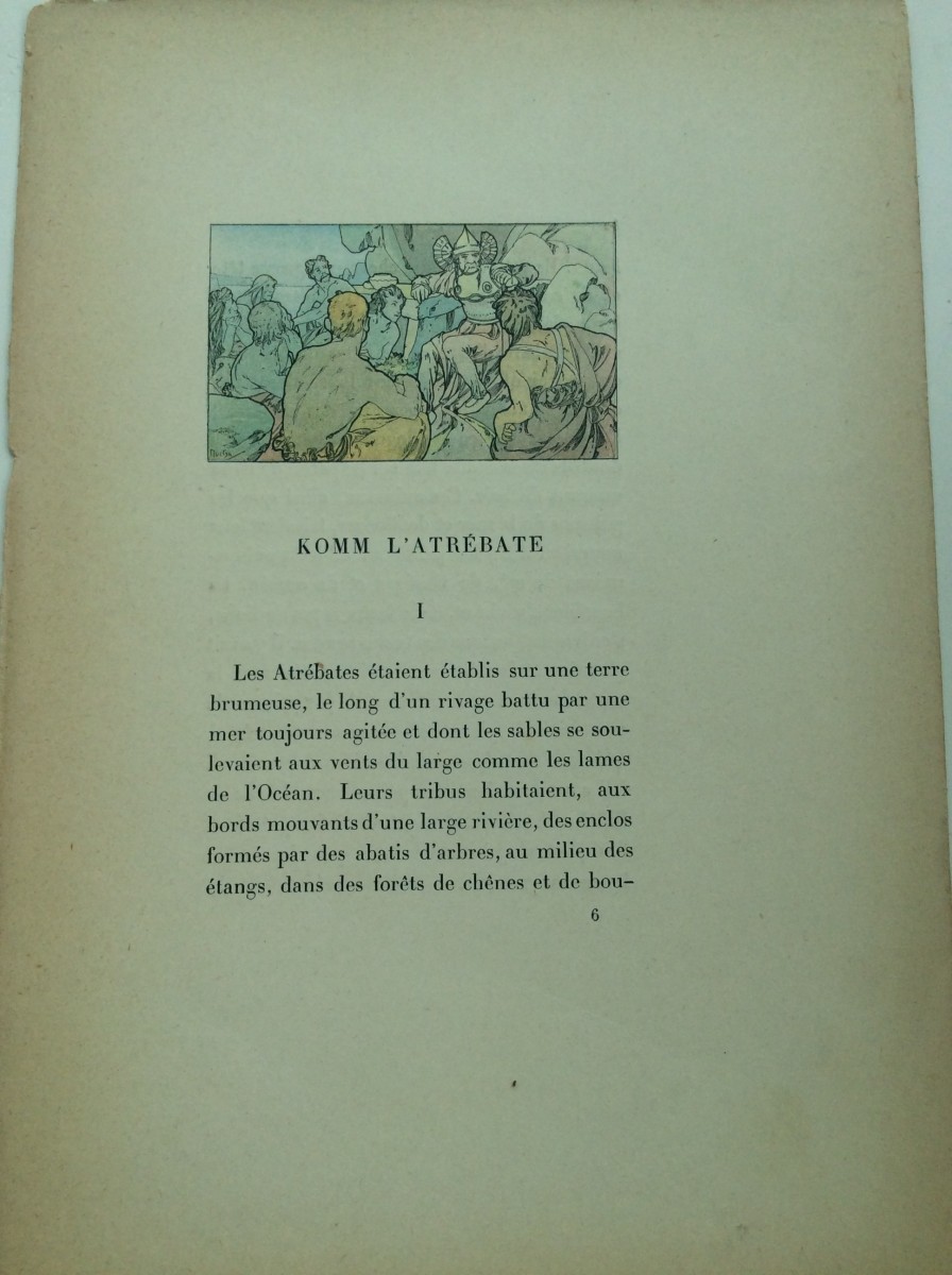 ミュシャ画 クリオより #7 オリジナル石版画拍卖