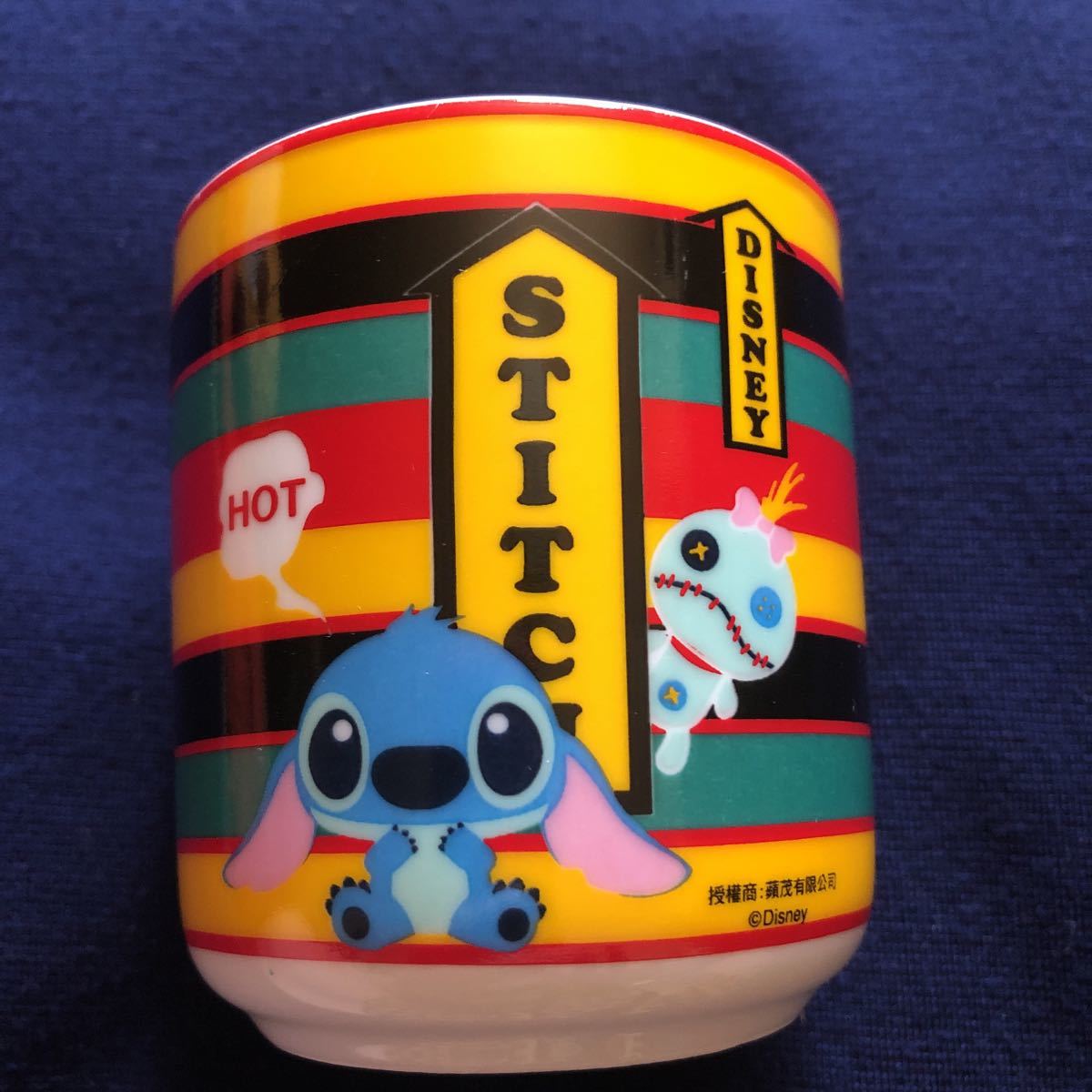 激レア希少品 Disneyディズニー STITCH スティッチ 陶器 湯呑み茶碗拍卖