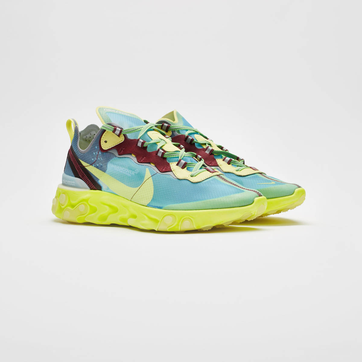 NIKE REACT ELEMENT 87 / UNDERCOVER 28.5cm ナイキ リアクト エレメント アンダーカバー US10.5 YELLOW イエロー拍卖