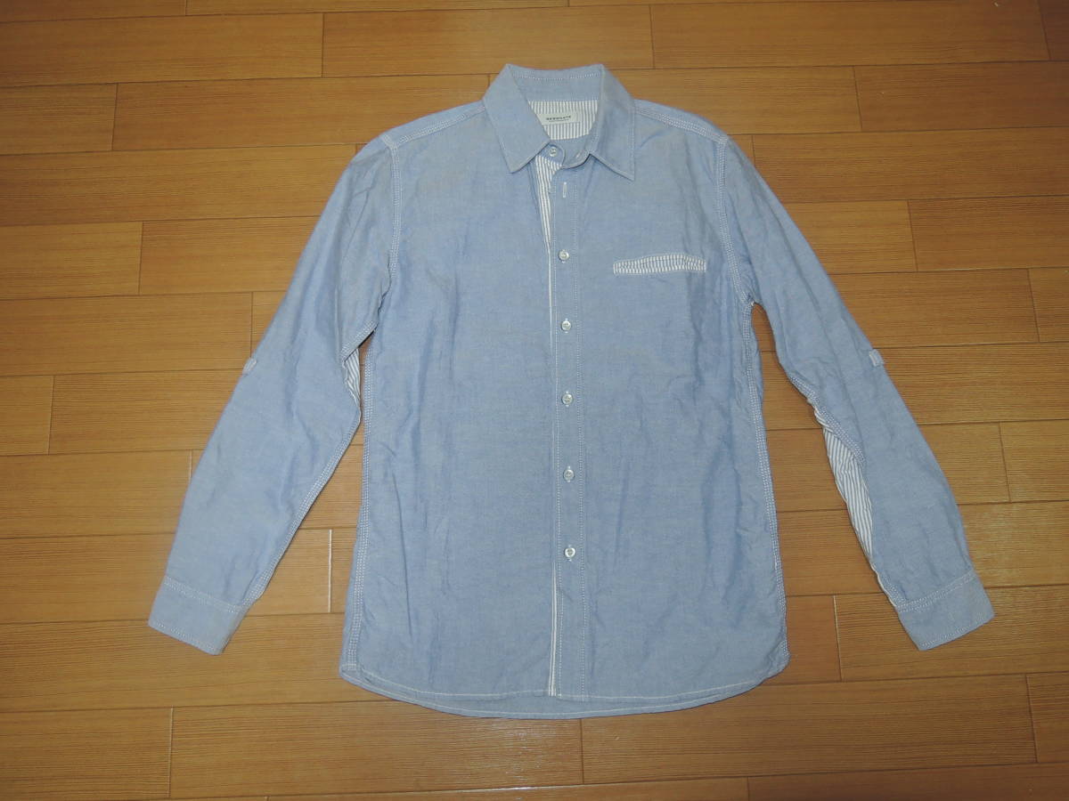 RESONATE リゾネイト 長袖シャツ M グッドイナフ 切替えストライプ /拍卖