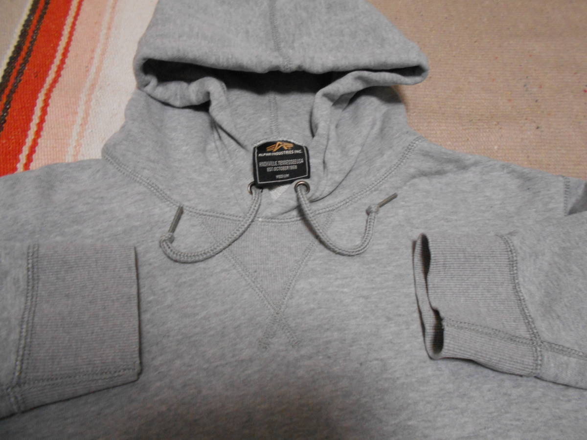 1970S ALPHA INDUSTRIES 前V スウェット パーカー コットン100% ミリタリー MILITARY US AIR FORCE ARMY USMC BIKER CAFE RACER MA-1拍卖