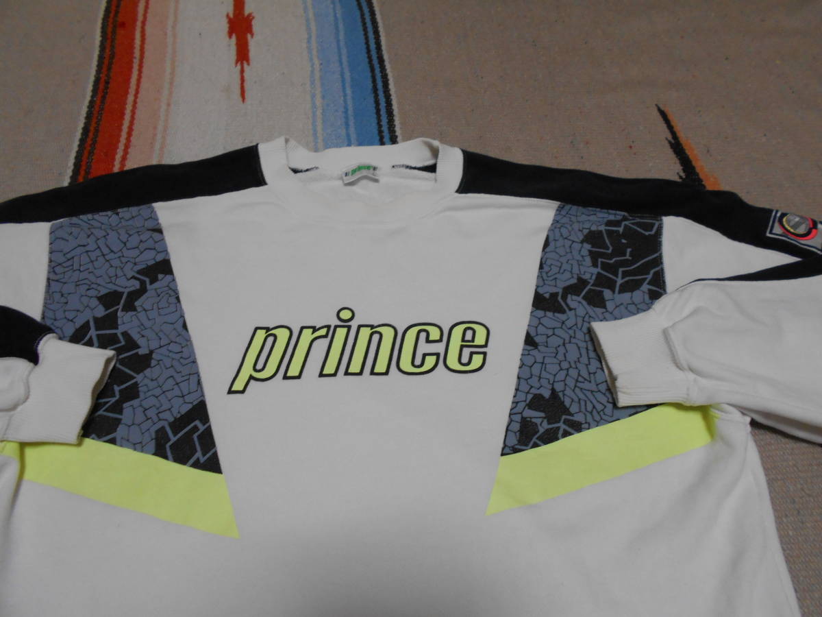 1990年代製 PRINCE TENNIS RACKET テニス ラケット ビンテージ スウェット トレーナー ダイワ精工 ウィンブルドン アンドレ アガシ 拍卖