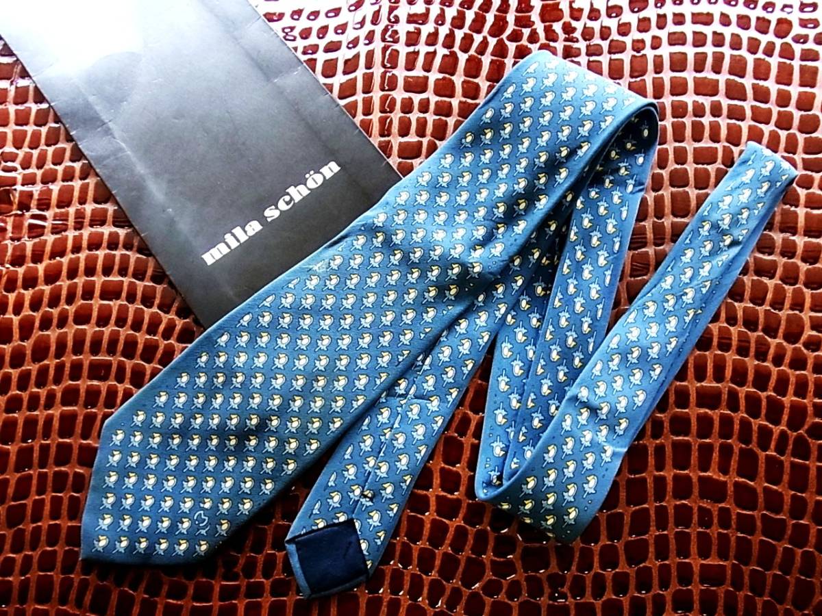 ◇E712R◇在庫処分SALE●ミラショーン【ロゴ入 花】ネクタイ拍卖