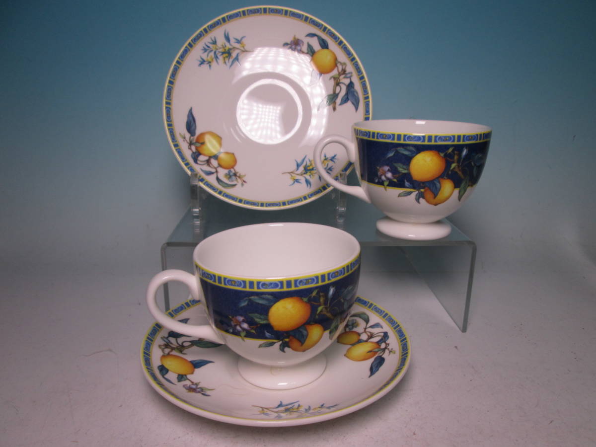 ☆WEDGWOOD CITRONS ウェッジウッド シトロン カップ&ソーサー ペア拍卖