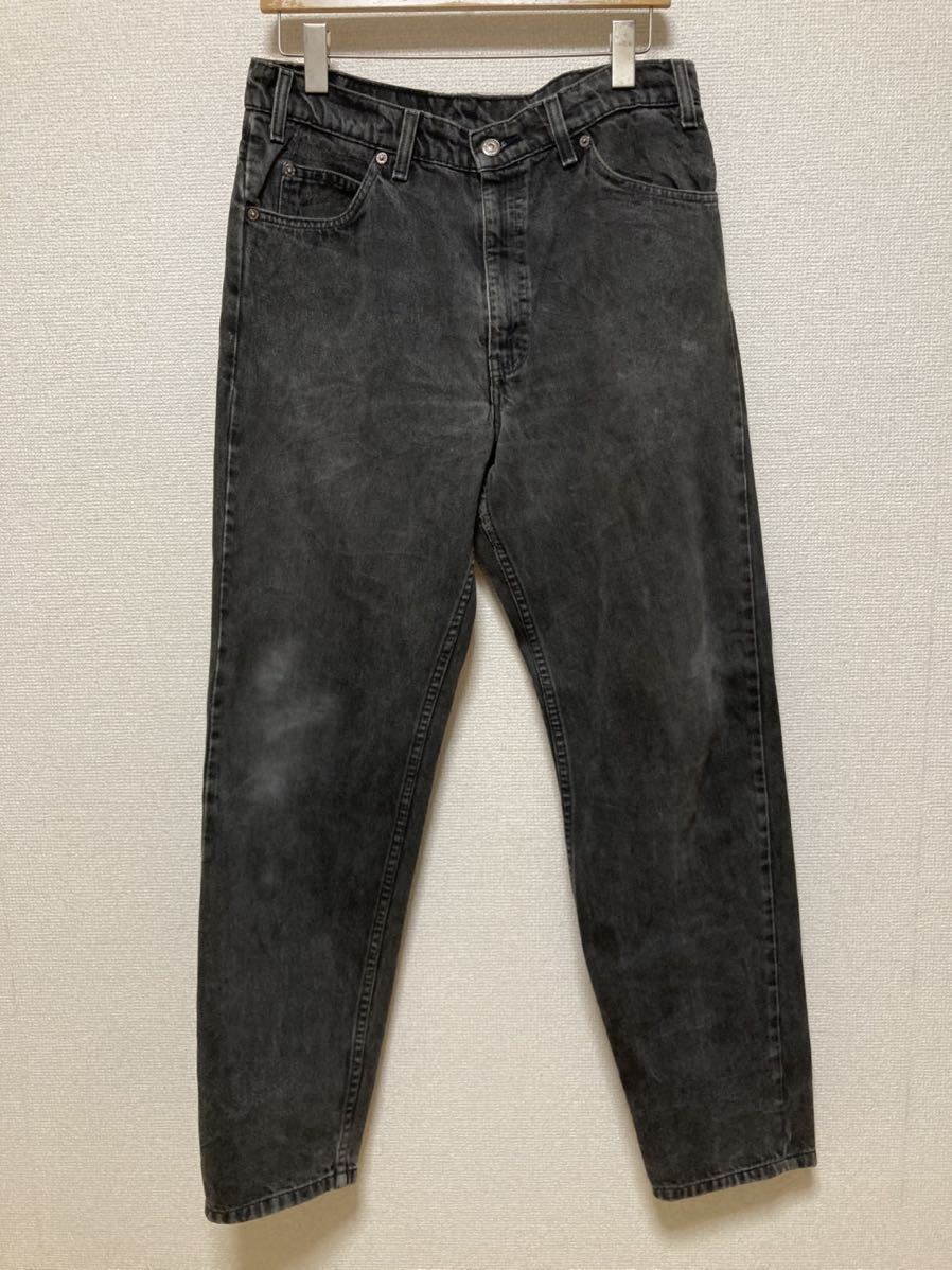 90's Levi's 550 リーバイス550 RELAXED FIT TAPERED LEG ブラックデニムパンツ W34 L32 メキシコ製 /USA 古着 ヴィンテージ拍卖
