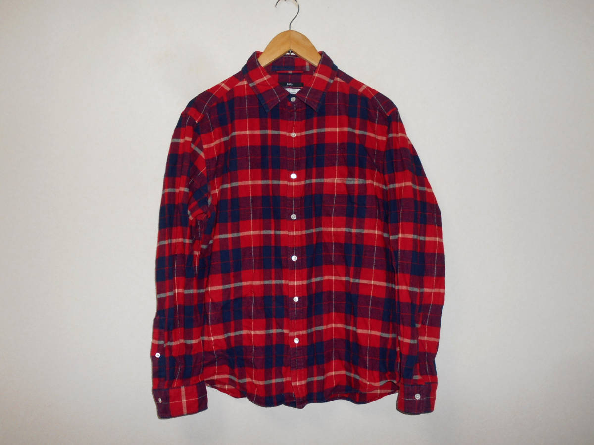 シップス SHIPS  長袖 チェック シャツ  XL     (3F  ハ大拍卖