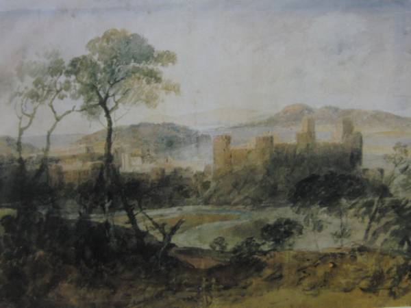 ターナー、南東の方角から見た、希少画集画、 新品額装付 送料無料、ami5拍卖