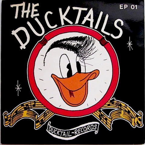 美盤 良好!!! ★ 廃盤 EP レコード ★ 貴重!!! 1st Single デビュー盤 ★ 80's スイス ネオロカ ★ THE DUCKTAILS ★ ネオロカビリー拍卖