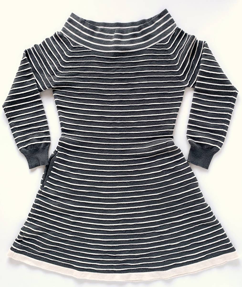 ★送料無料 JILL STUART ジルスチュアート ニット ワンピース サイズM グレー レディース 女性用拍卖