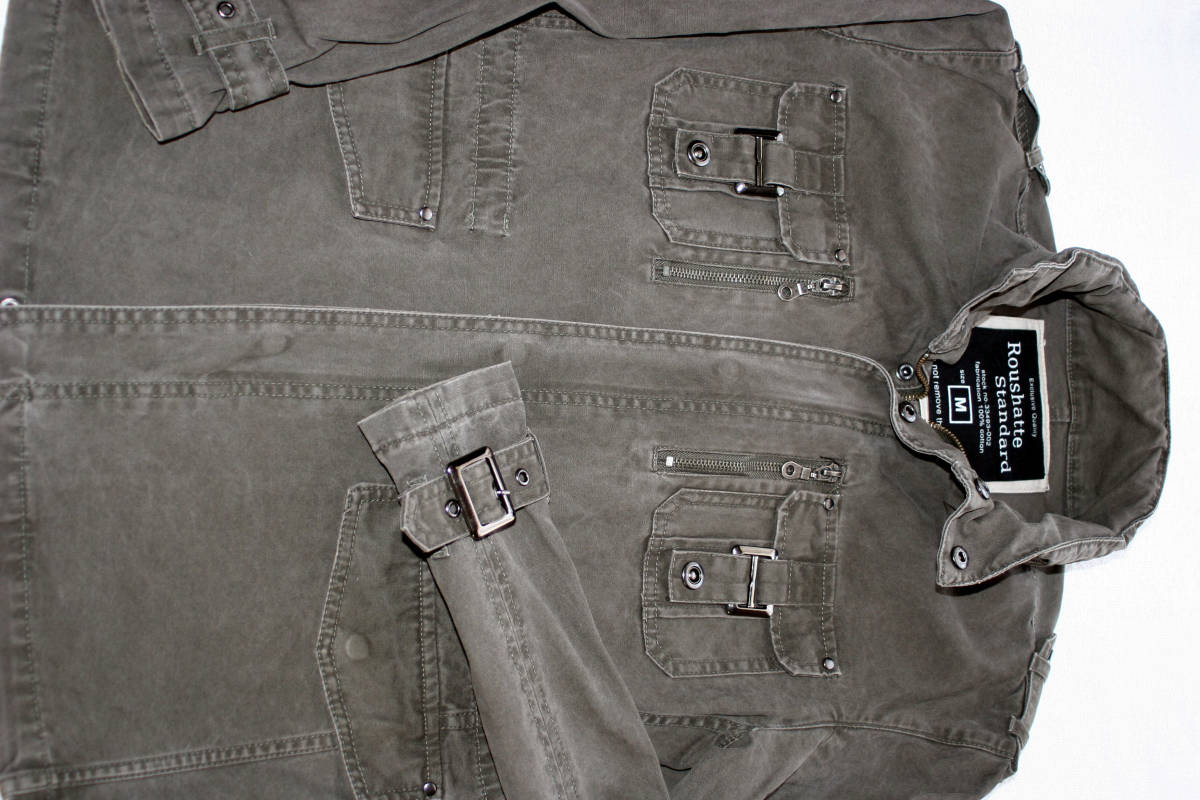 ★★★ AJ-9   デザイン ジャケット    色 カキ-系    サイズ  M  ★★★  春秋冬シーズン   デザイン ジャケット拍卖