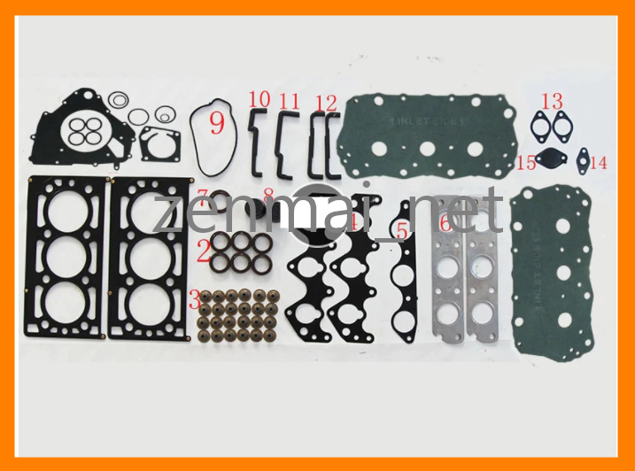 J006 MG/ローバー 25K4F型/KV6型エンジン ガスケットキットセット MG ZS/ZT/ZT-T/ランドローバー レストア エンジンオーバーホール拍卖