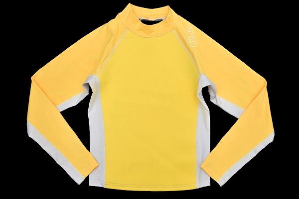 W-0335★crap culture 置本商事★子供キッズ男女兼用 イエロー黄色 サーフィン 3mm ラッシュガード 140cm まとめ同時梱包歓迎拍卖