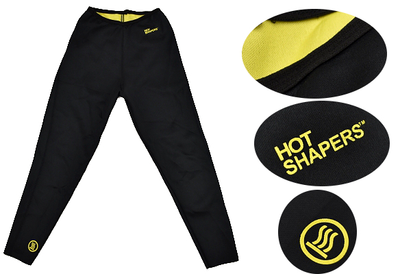 W-0337★超美品★HOT SHAPERS★ホット サーモ 汗 ブラック黒色 脂肪燃焼 美脚 ダイエット エクササイズ 発汗サウナシェイバーパンツ拍卖