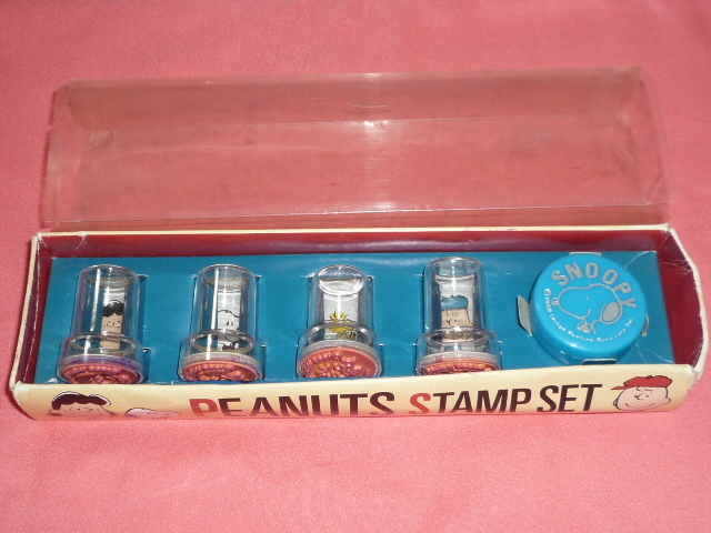 激レア!レトロ スヌーピーキャラクター スタンプ4種セット 日本製☆拍卖