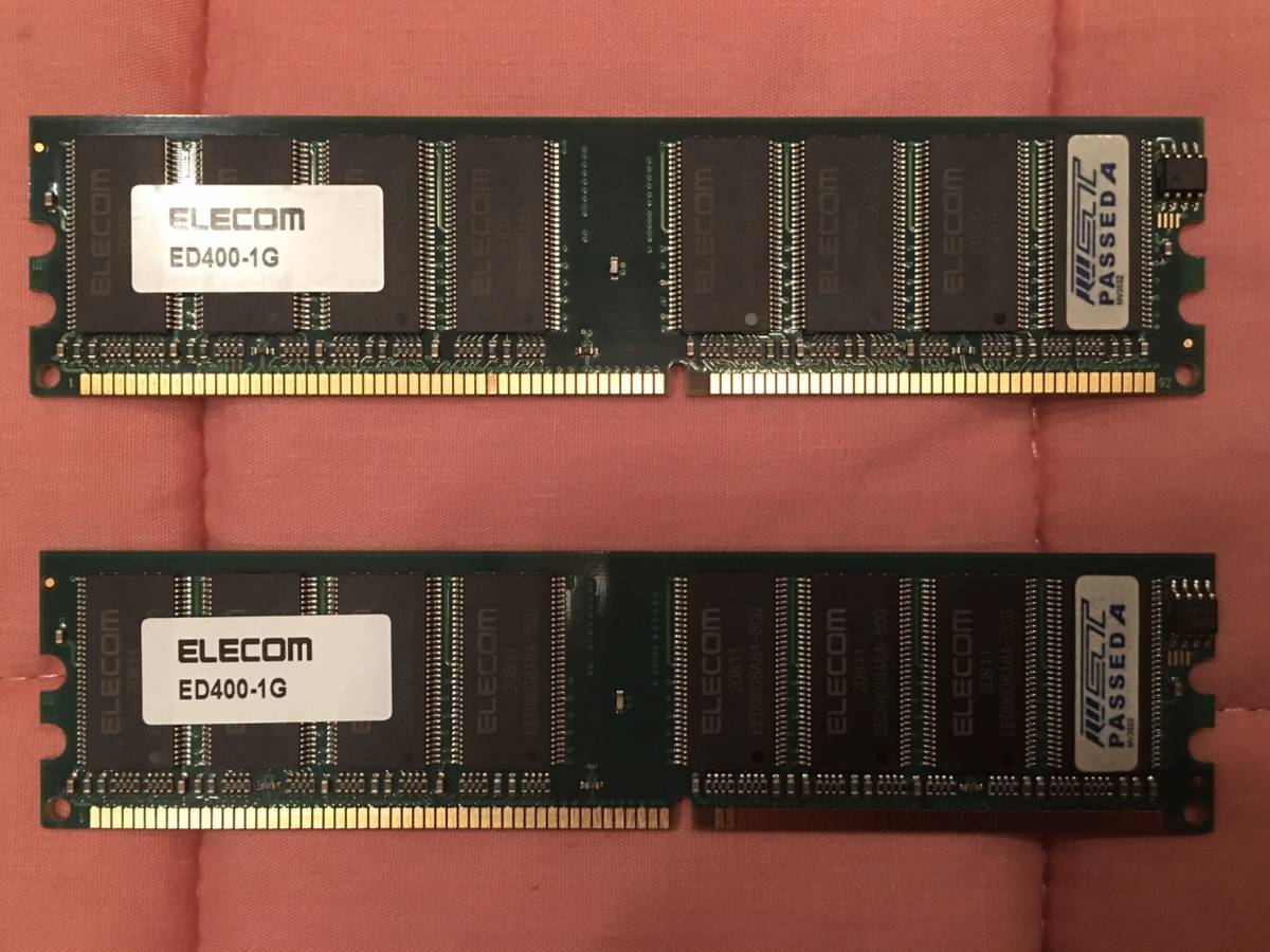 ■ELECOM製デスクトップPC用SDRAM ED400-1G拍卖