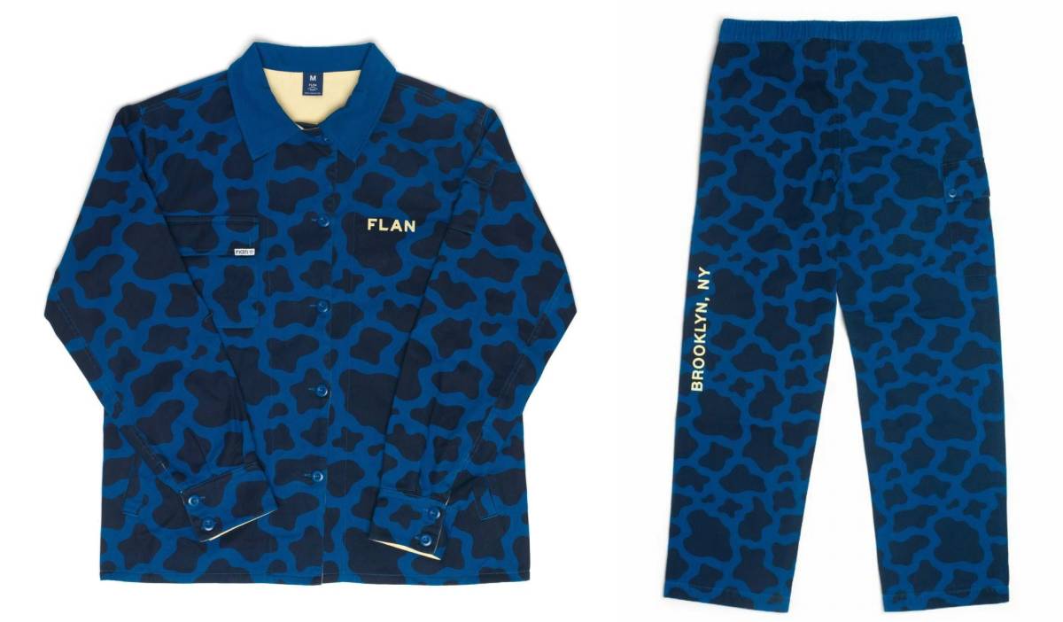 新品 FLAN フラン セットアップ ジャケット パンツ Cow Camo Jacket Cow Camo Pants FLANLABS カモフーラジュ拍卖