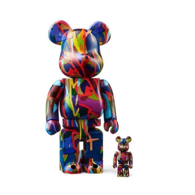 #3 BE@RBRICK KAWS TENSION 100% & 400% KAWS TOKYO FIRST カウズ テンション メディコムトイ MEDICOM TOY拍卖
