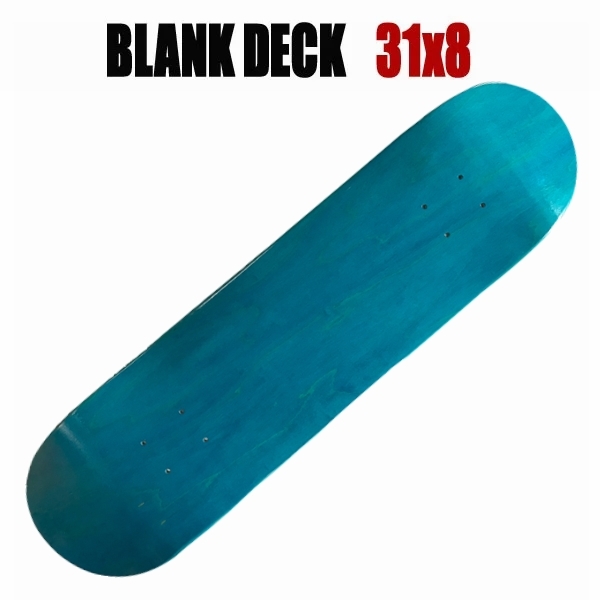 ヘブン ブランクデッキ 31×8 ブルー スケボーデッキ ショート拍卖