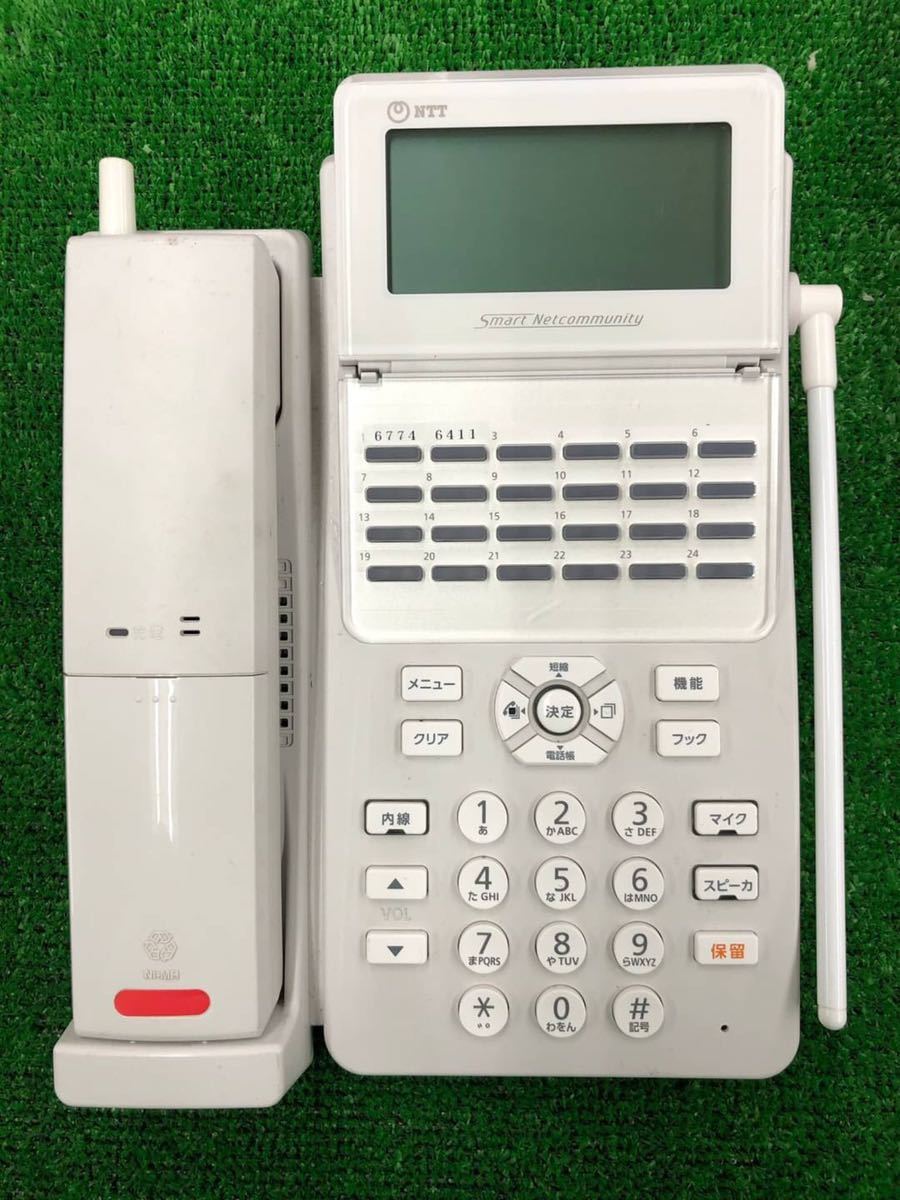 G7372 NTT 24ボタンスターカールコードレス電話機 ビジネスフォン A1(24)CCLSTEL-(1)(W)拍卖