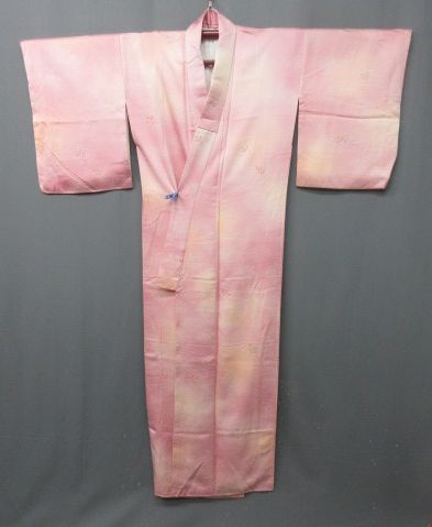 【政】29868 合わせ着物 正絹 大島 古着拍卖