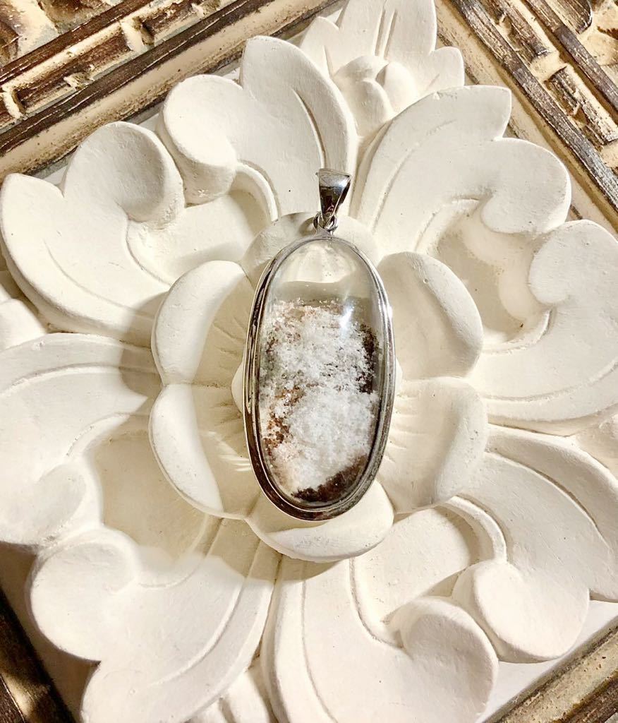 ■ 高品質 綺麗 大きめ ホワイト ガーデン クォーツ 庭園水晶 ♪ ペンダントトップ☆。.:*・゜拍卖