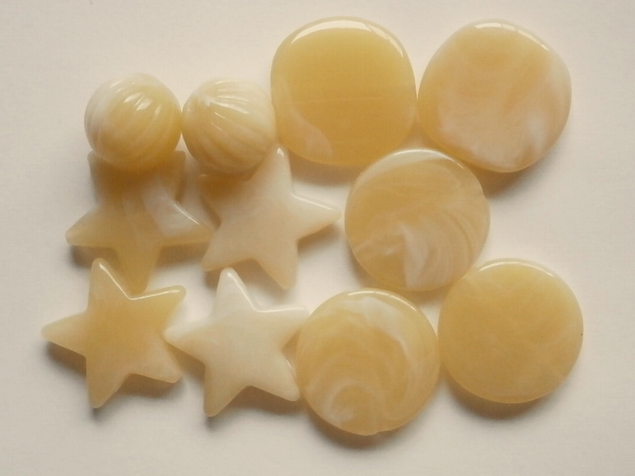 アクリル★アソート★マーブルイエロー系★C拍卖